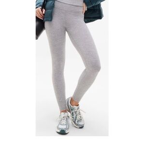 Athleta Light Grey High-Waist Leggings